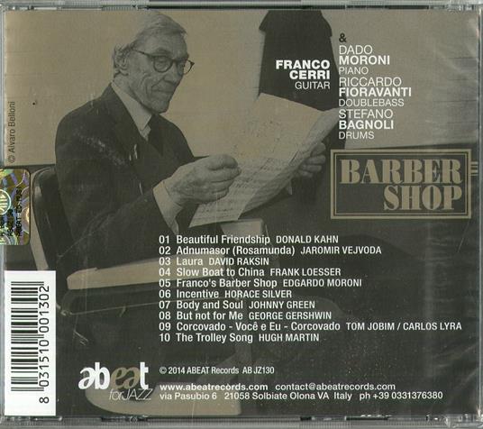Barber Shop - CD Audio di Franco Cerri,Dado Moroni,Stefano Bagnoli,Riccardo Fioravanti - 2