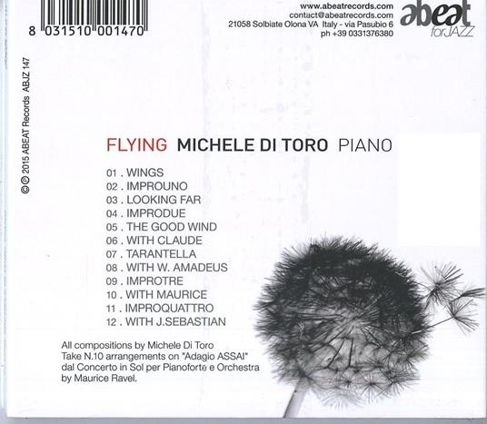 Flying. Piano Solo - CD Audio di Michele Di Toro - 2