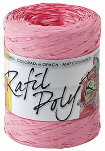 Nastrino Rafia In Rotolo 200 Metri Mm.5 Rosa 05