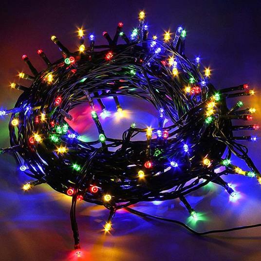 Catena Luminosa 300 Luci LED Lucciole Multicolore Controller 8 Funzioni  Esterno - Bakaji - Idee regalo | IBS