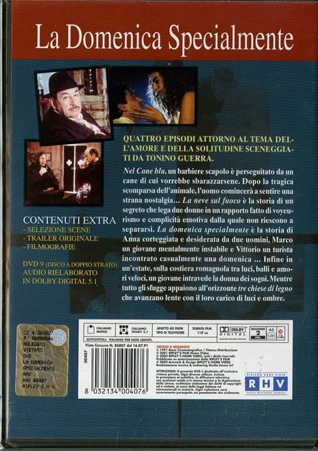 La domenica specialmente di Francesco Barilli,Marco Tullio Giordana,Giuseppe Bertolucci,Giuseppe Tornatore - DVD - 2