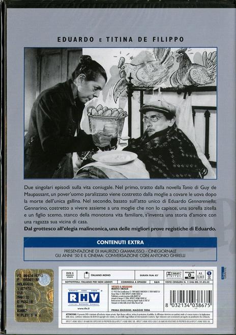 Marito e moglie di Eduardo De Filippo - DVD - 2