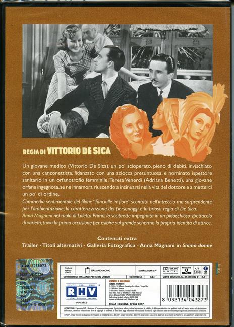 Teresa Venerdì di Vittorio De Sica - DVD - 2