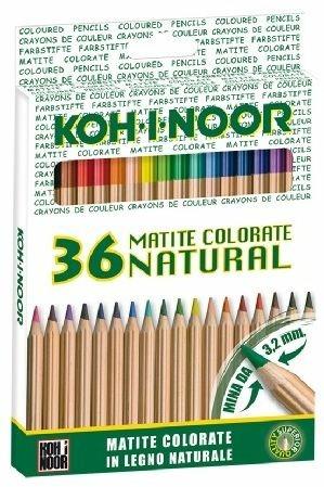 Matite colorate Koh-I-Noor Natural Astuccio da 36