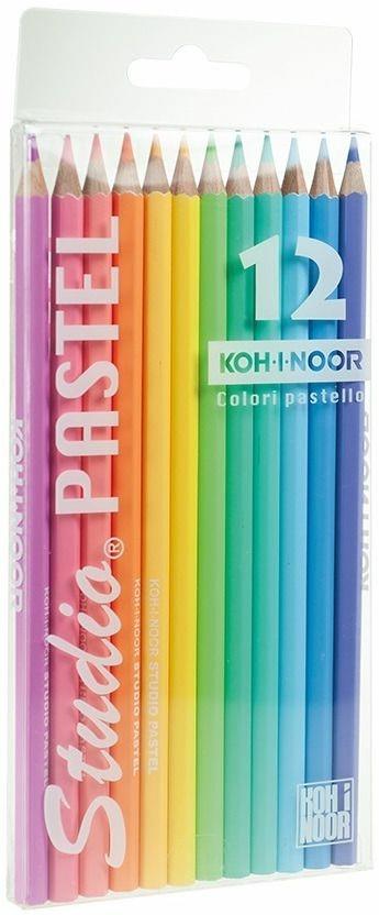 Pastelli studio Pastel. Astuccio 12 matite colorate - Koh-I-Noor