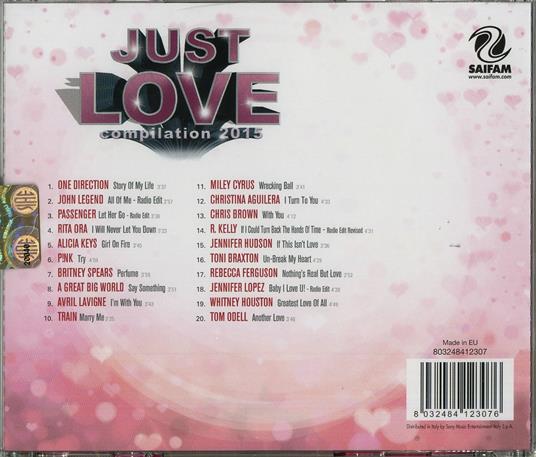 Just Love 2015 - CD Audio - 2