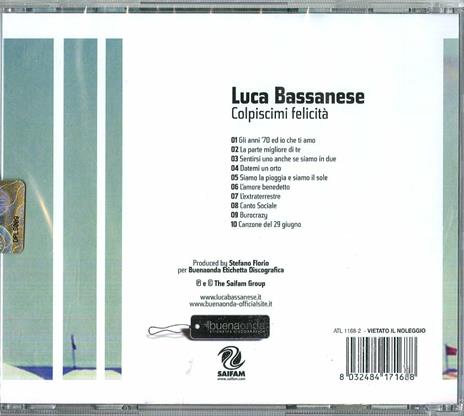 Colpiscimi felicità - CD Audio di Luca Bassanese - 2