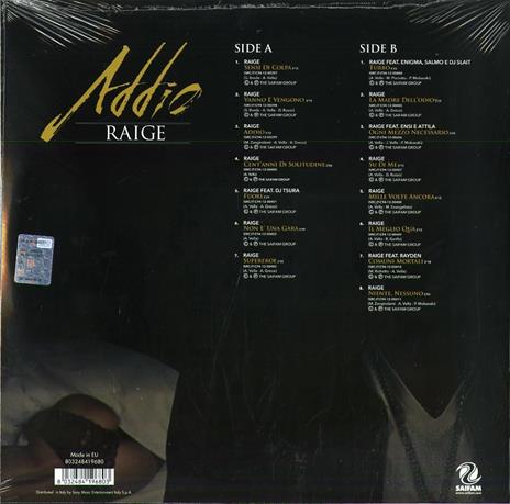 Addio (Vinile Colorato Giallo) - Vinile LP di Raige - 2