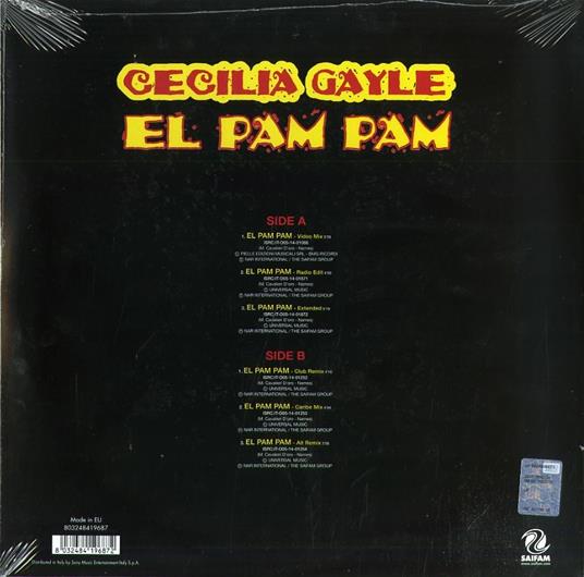 El Pam Pam (Vinile Colorato Rosso Trasparente) - Vinile LP di Cecilia Gayle - 2