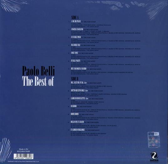 The Best Of Paolo Belli (Vinile Colorato Azzurro) - Paolo Belli - Vinile |  IBS
