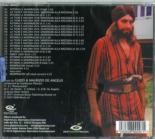 La tigre è ancora viva: Sandokan alla riscossa! (Colonna Sonora) - CD Audio di Guido e Maurizio De Angelis - 2