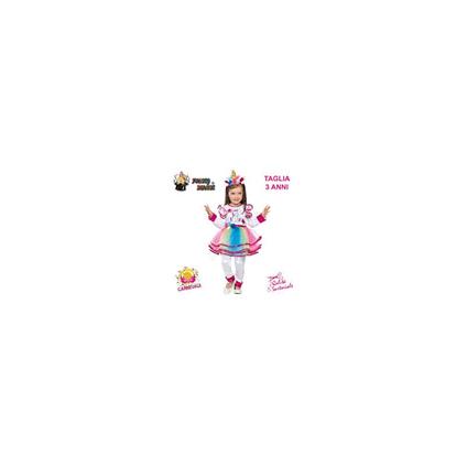 Fancy Magic 582-Costume Unicorno Bambina Baby Taglia 3 Anni