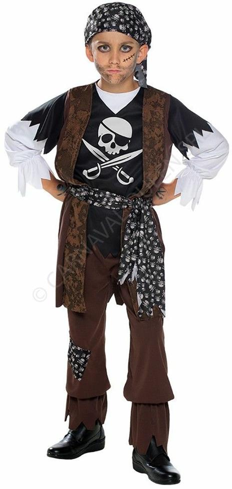 Costume Pirata Jack 7-8 Anni - 61260 - 2