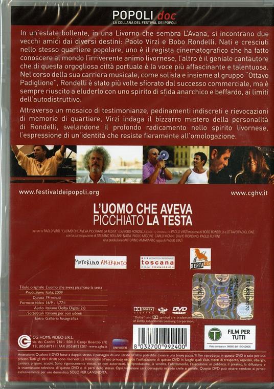 L' uomo che aveva picchiato la testa di Paolo Virzì - DVD - 2