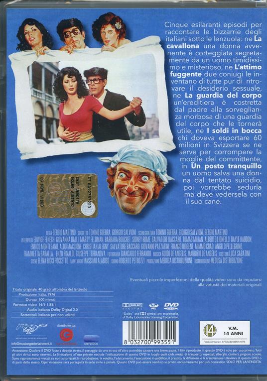 Quaranta gradi all ombra del lenzuolo DVD Film di Sergio  