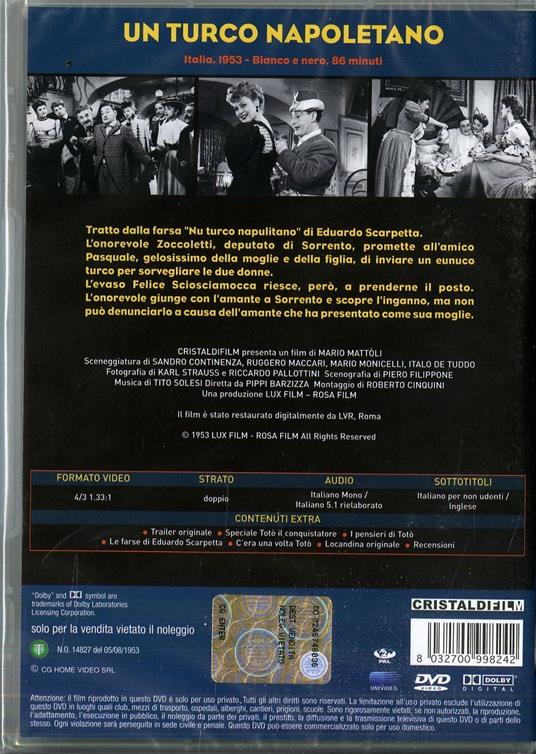 Un turco napoletano - DVD - Film di Mario Mattoli Commedia