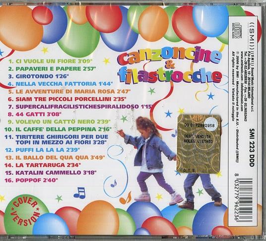 Canzoncine e filastrocche - CD Audio - 2