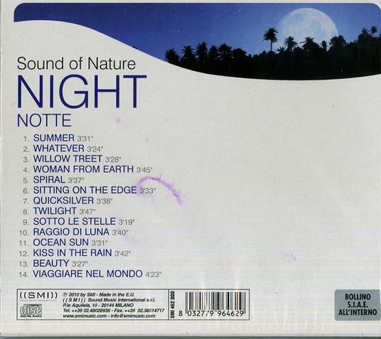 Sound of Nature. Night - CD Audio - 2