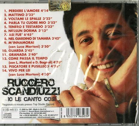 Io le canto così - CD Audio di Ruggero Scandiuzzi - 2