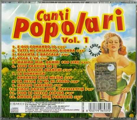 Canti Popolari vol.1 - CD Audio - 2