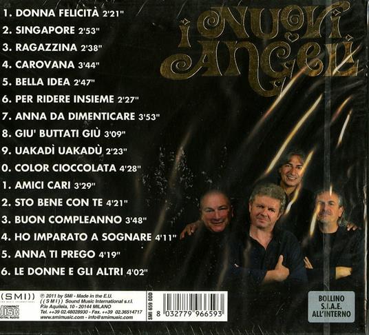 Donna felicità, Singapore e molte altre - CD Audio di I Nuovi Angeli - 2