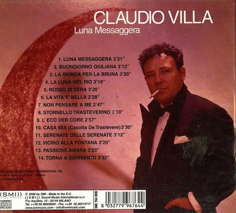 Luna messaggera - CD Audio di Claudio Villa - 2