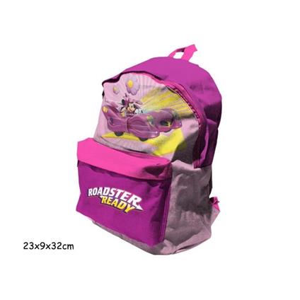 Zaino Disney Minnie Roadster Ready Rosa Viola Zainetto Scuola Asilo 32 cm