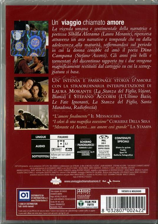 Un viaggio chiamato amore - DVD - Film di Michele Placido Drammatico