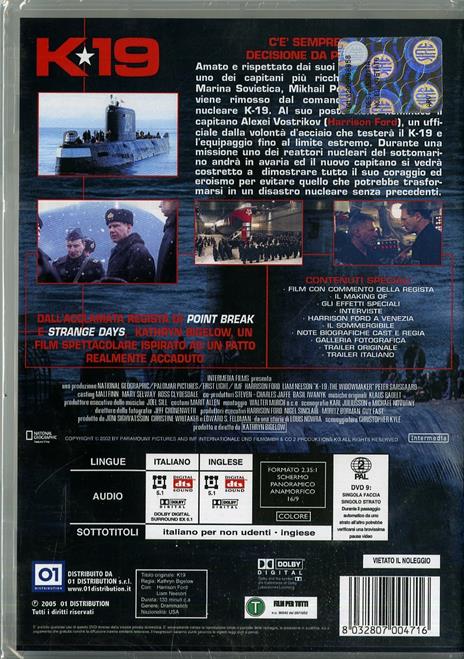 K-19 di Kathryn Bigelow - DVD - 2