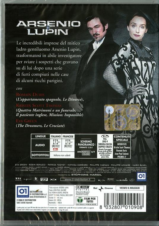 Arsenio Lupin vol. 1. Episodi 1-2. DVD in Italiano. Versione da edicola