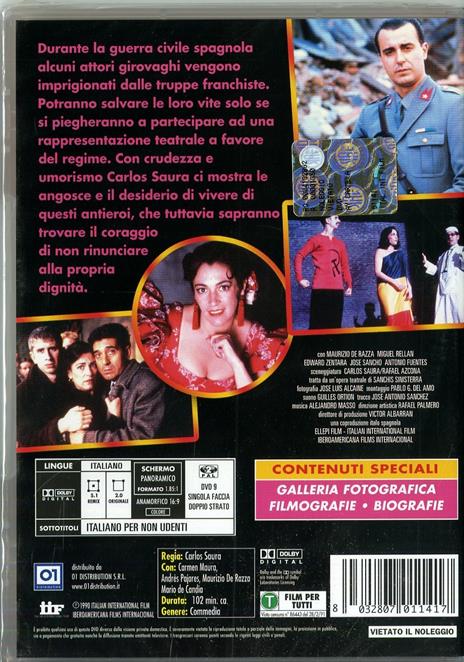 Ay, Carmela! di Carlos Saura - DVD - 2