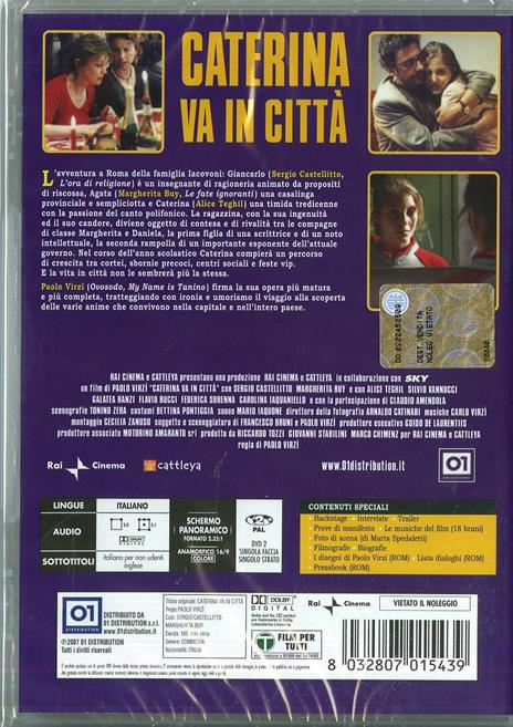 Caterina va in città di Paolo Virzì - DVD - 2