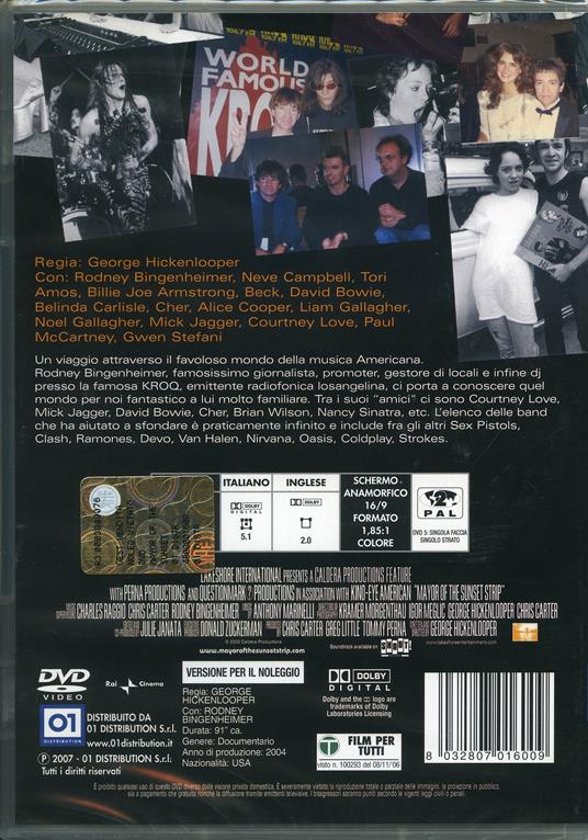 Mayor of the Sunset Strip di George Hickenlooper - DVD - 2