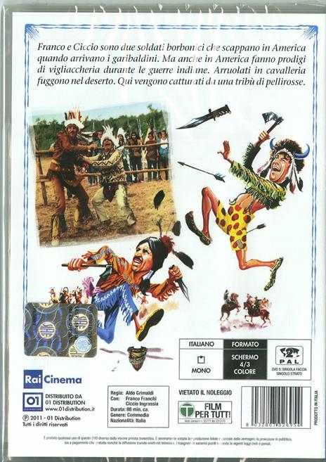 Franco e Ciccio sul sentiero di guerra di Aldo Grimaldi - DVD - 2