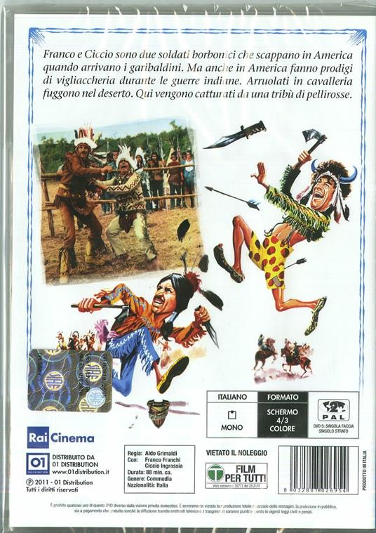 Franco e Ciccio sul sentiero di guerra - DVD - Film di Aldo Grimaldi  Commedia | IBS