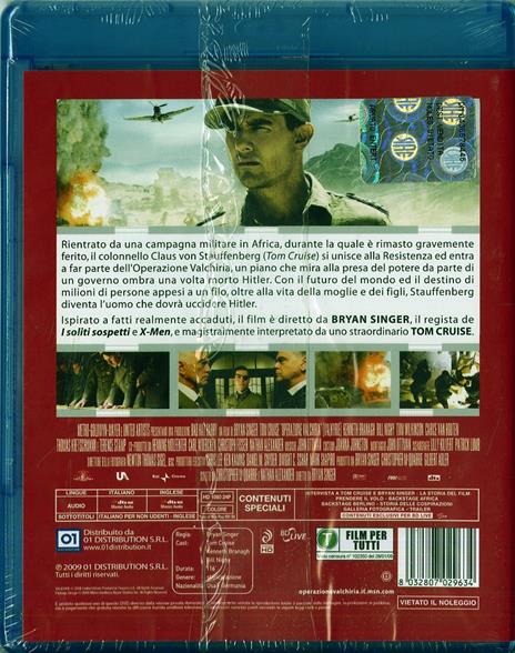 Operazione Valchiria di Bryan Singer - Blu-ray - 2