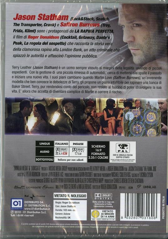 The Bank Job di Roger Donaldson - DVD - 2