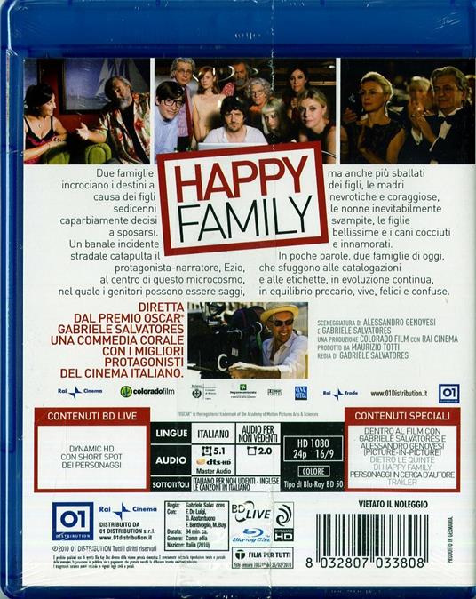 Happy Family di Gabriele Salvatores - Blu-ray - 2