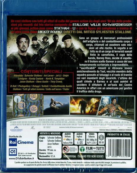 I mercenari. The Expendables - Blu-ray - Film di Sylvester Stallone  Avventura