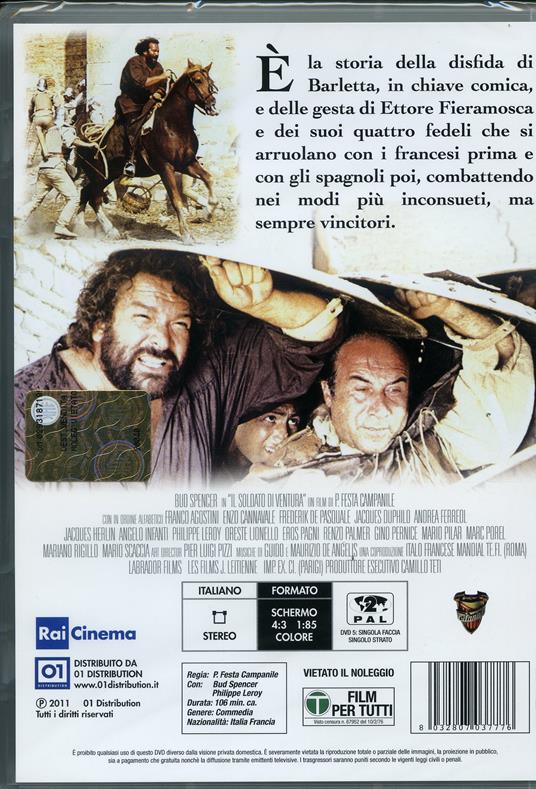 Il soldato di ventura di Pasquale Festa Campanile - DVD - 2
