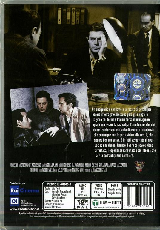 L' assassino di Elio Petri - DVD - 2