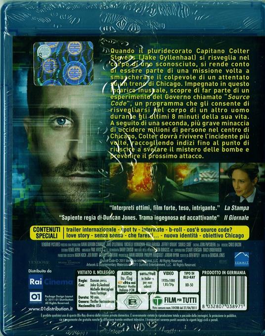 Source Code di Duncan Jones - Blu-ray - 2