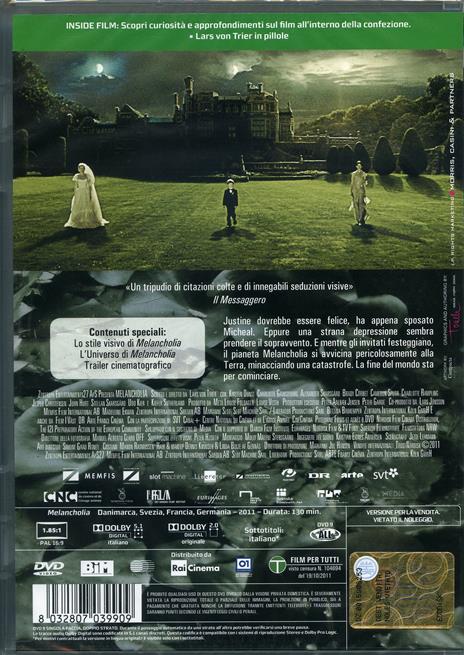 Melancholia - DVD - Film di Lars Von Trier Drammatico | IBS