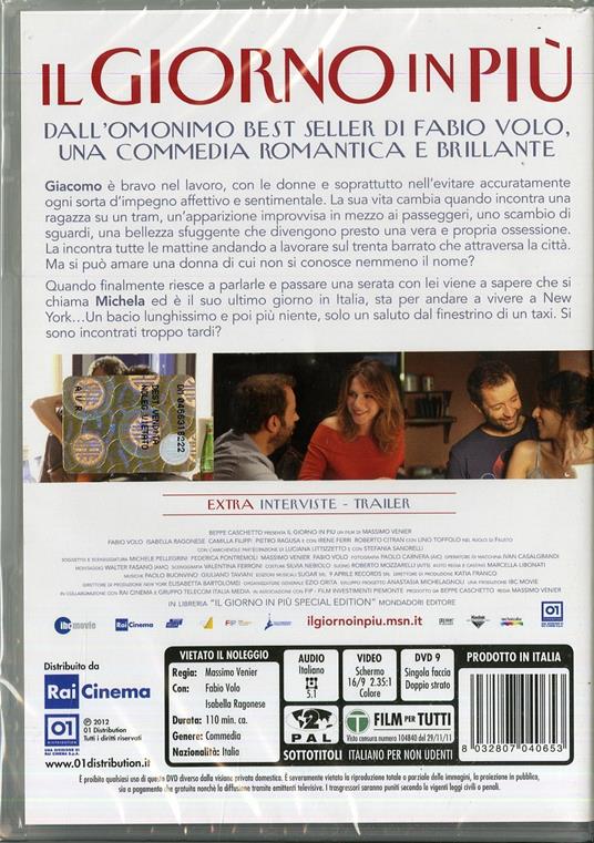 Il giorno in più - DVD - Film di Massimo Venier Commedia | IBS