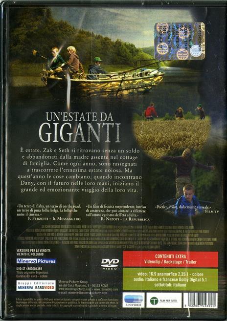 Un' estate da giganti di Bouli Lanners - DVD - 2