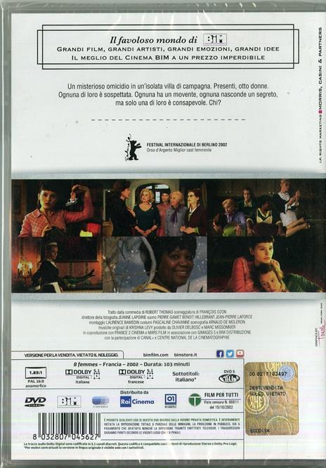 8 donne e un mistero di François Ozon - DVD - 2