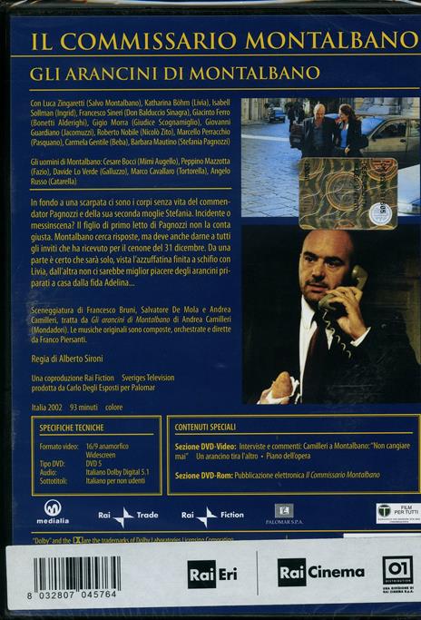 Il commissario Montalbano. Gli arancini di Montalbano di Alberto Sironi - DVD - 2