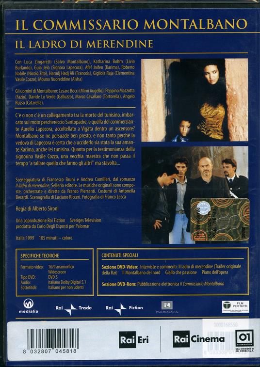 Il commissario Montalbano. Il ladro di merendine di Alberto Sironi - DVD - 2