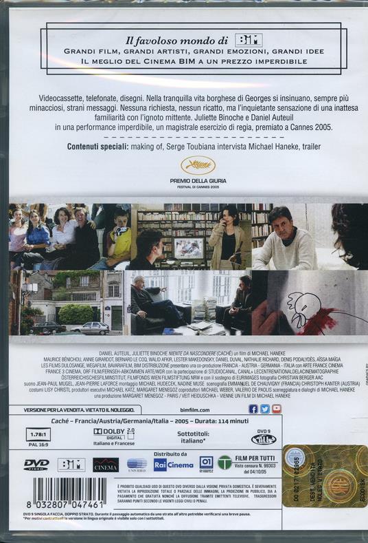 Niente da nascondere. Cachè (DVD) di Michael Haneke - DVD - 2