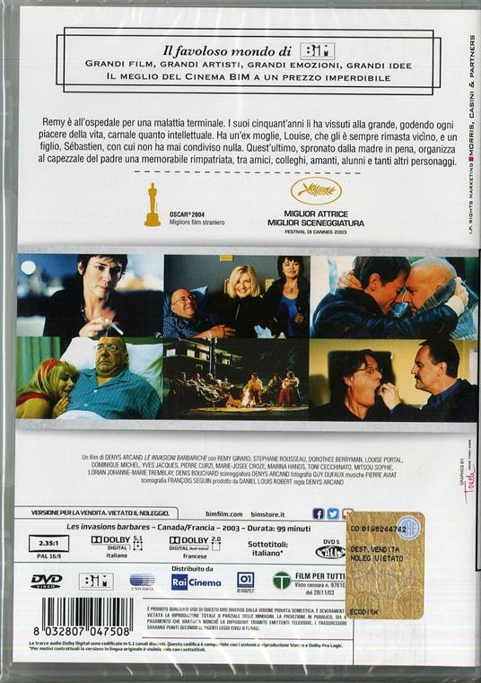 Le invasioni barbariche di Denys Arcand - DVD - 2